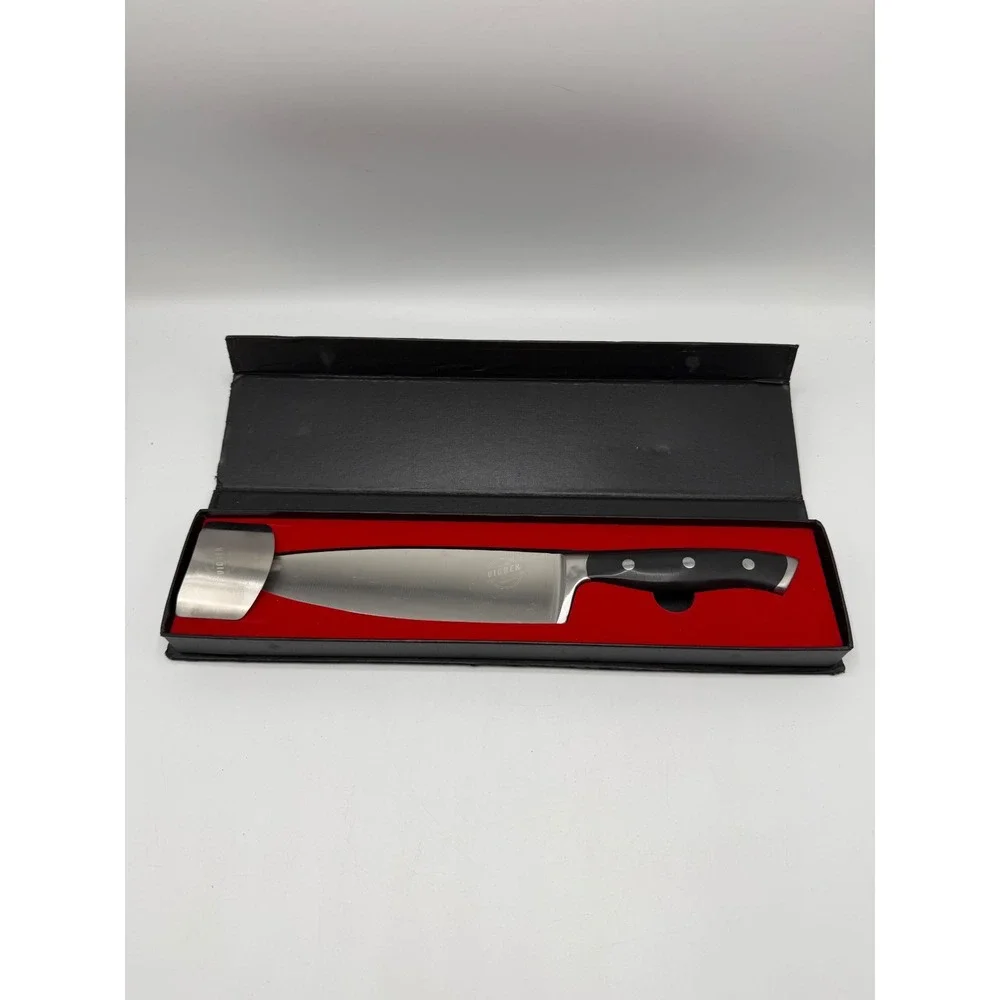Viorex Pro Chef Knife 8in German Steel Hand Guard Finger Protector AS IS
